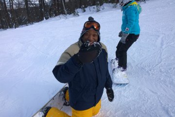 <p>Having fun in the snow!</p>