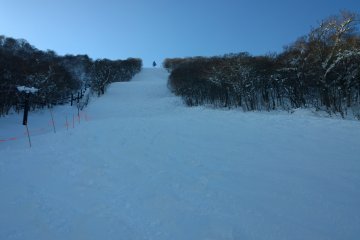 <p>One of the main slopes at Shimokura</p>