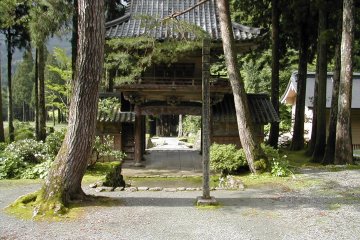 <p>The view from the main hall of Hokyoji Temple</p>