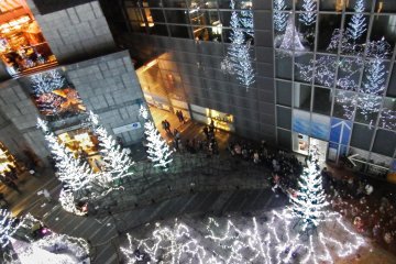 <p>There are regular audio-visual displays where the lights change color to white...</p>