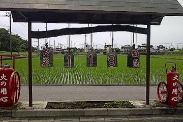 A unique take on informing the public what number to call when the fire service is needed