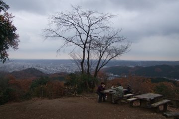 <p>Taking a break and enjoying the view</p>