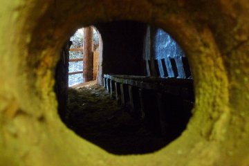 <p>A view inside the kiln</p>