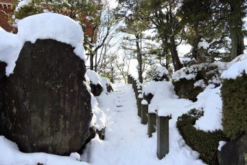 <p>Stone stairs to the belfry were completely covered with snow and it was dangerous to climb</p>