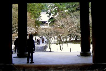 <p>View from Nanzenji's Sanmon gate</p>
