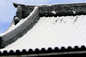 <p>I wonder how many snowfalls these ancient tiles have seen!</p>
