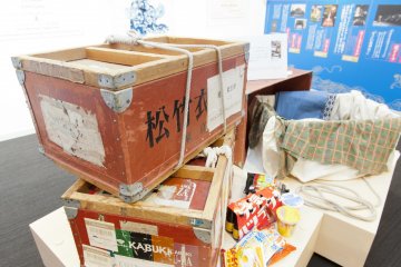 <p>Old posters in the Kabuki museum</p>