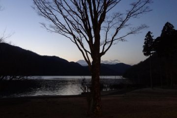 Lakeside at dusk.