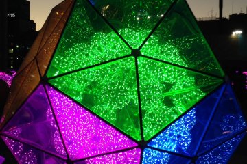 <p>Green, purple and blue</p>