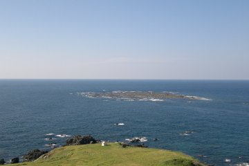 <p>Looking directly towards North Korea</p>