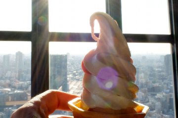 It is a very cool experience to eat the dessert while looking down at the city and actually have some time to relax from the hustle and bustle of the city.&nbsp;