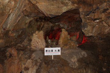 <p>One of many sections in the long and winding Hida Daishonyudo&nbsp;ice cave</p>