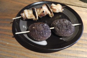 The yakitori is delicious!