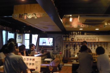 Locals enjoying a few cold ones