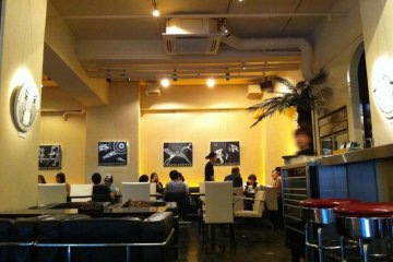 View into the restaurant