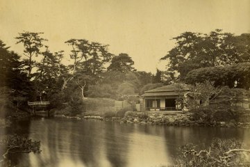 Beato's photo of the park 150 years ago.