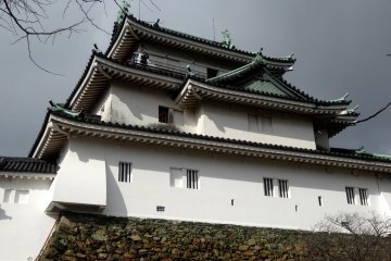 The keep under stormy skies