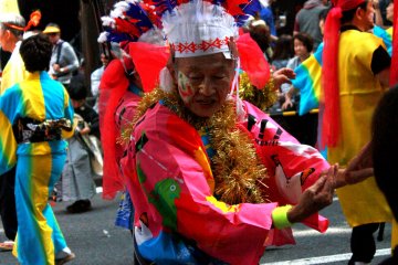Interestingly, many senior people take part in the festivities.