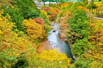 <p>Your first glance of Kazuma Gorge</p>