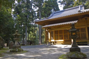 <p>The shrine here hosts some beautiful mosses</p>