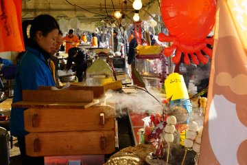 <p>Various yakitori stands will have you salivating during your visit</p>