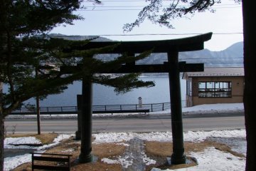 <p>Torii of Chuzen-ji Temple &nbsp;</p>