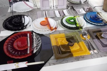<p>Colourful and stylish glass</p>