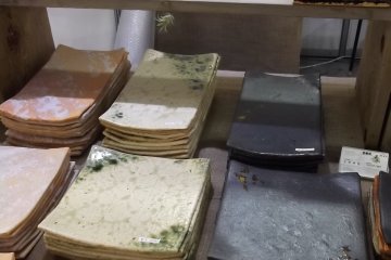 <p>Some very elegant sushi plates</p>