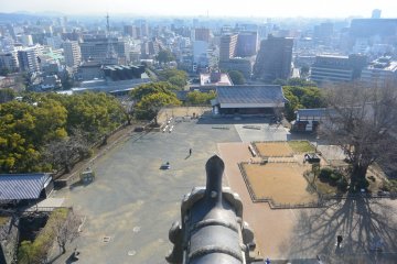 Vue d'un côté de l'observatoire