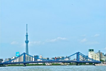 One of the many bridges connecting Tokyo.