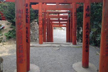 <p>You walk through these toriis when you're finished. A perfect ending!</p>