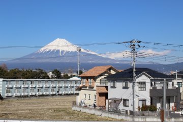 <p>View of Mount Fuji from second floor</p>