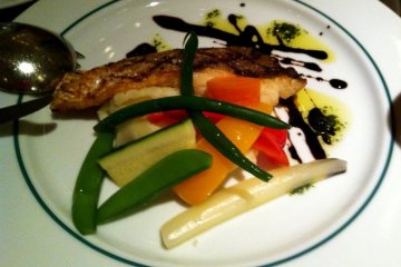 grilled local "tai" Japanese fish