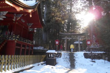<p>Le chemin menant au Mont Fuji</p>