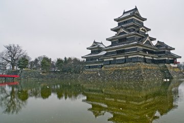 Kastil Matsumoto di Musim Dingin
