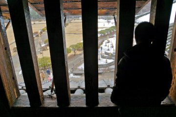The lookout from the minor keep called Inui Kotenshu (north west of main tower)
