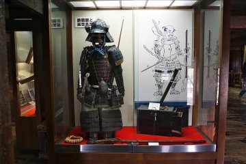 Samurai armor on display