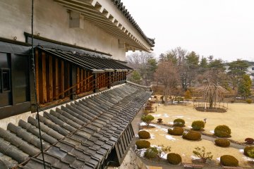 A peek outside the castle windows from the 4th Floor