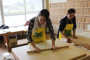 <p>Soba-uchi&nbsp;is a long process, but incredibly fun!</p>
