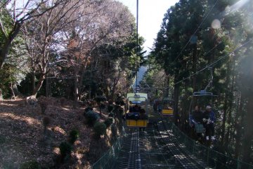 <p>Legs dangling</p>