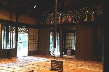 <p>This traditional fireplace or irori was used for heating the home and cooking food. The family would get together and sit by the fireside.</p>