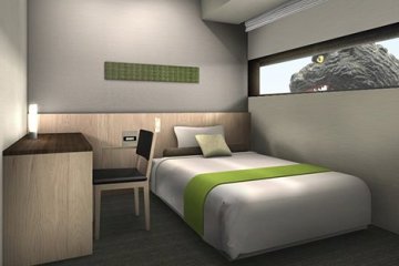 <p>Pemandangan kamar</p>