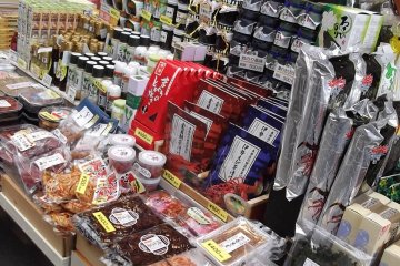 <p>Lots of food here, from choco bars to big bags of tiny dried shrimps</p>
