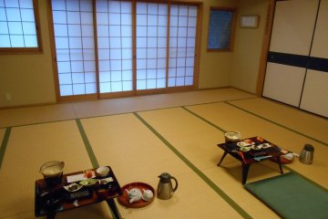 <p>The elegant dining room</p>