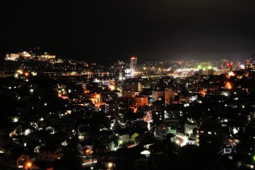 Mon premier aperçu du panorama depuis l'un des endroits recommandé par les habitants, le parc Izumo