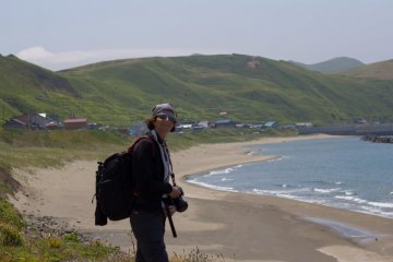 Fantastic beach near fishing village Teppu