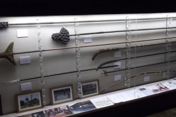 <p>A display of fearsome-looking weapons</p>