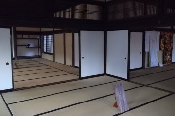 <p>The spacious, airy interior</p>