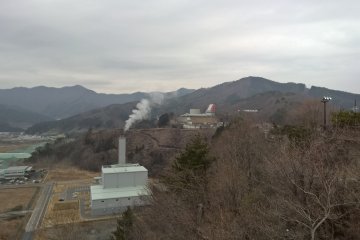 <p>The steel museum in the distance</p>