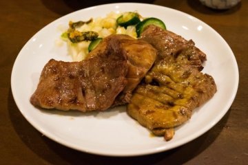 <p>Sendai's most famous cuisine is gyutan, grilled beef tongue</p>